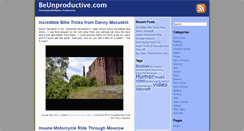 Desktop Screenshot of beunproductive.com